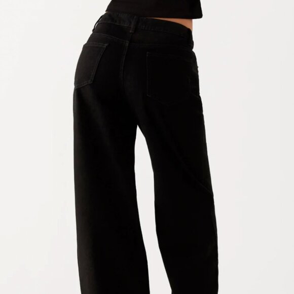 Peppermayo Exclusive - Keanna Low Rise Denim Jeans - Black - Picture 5 of 6
